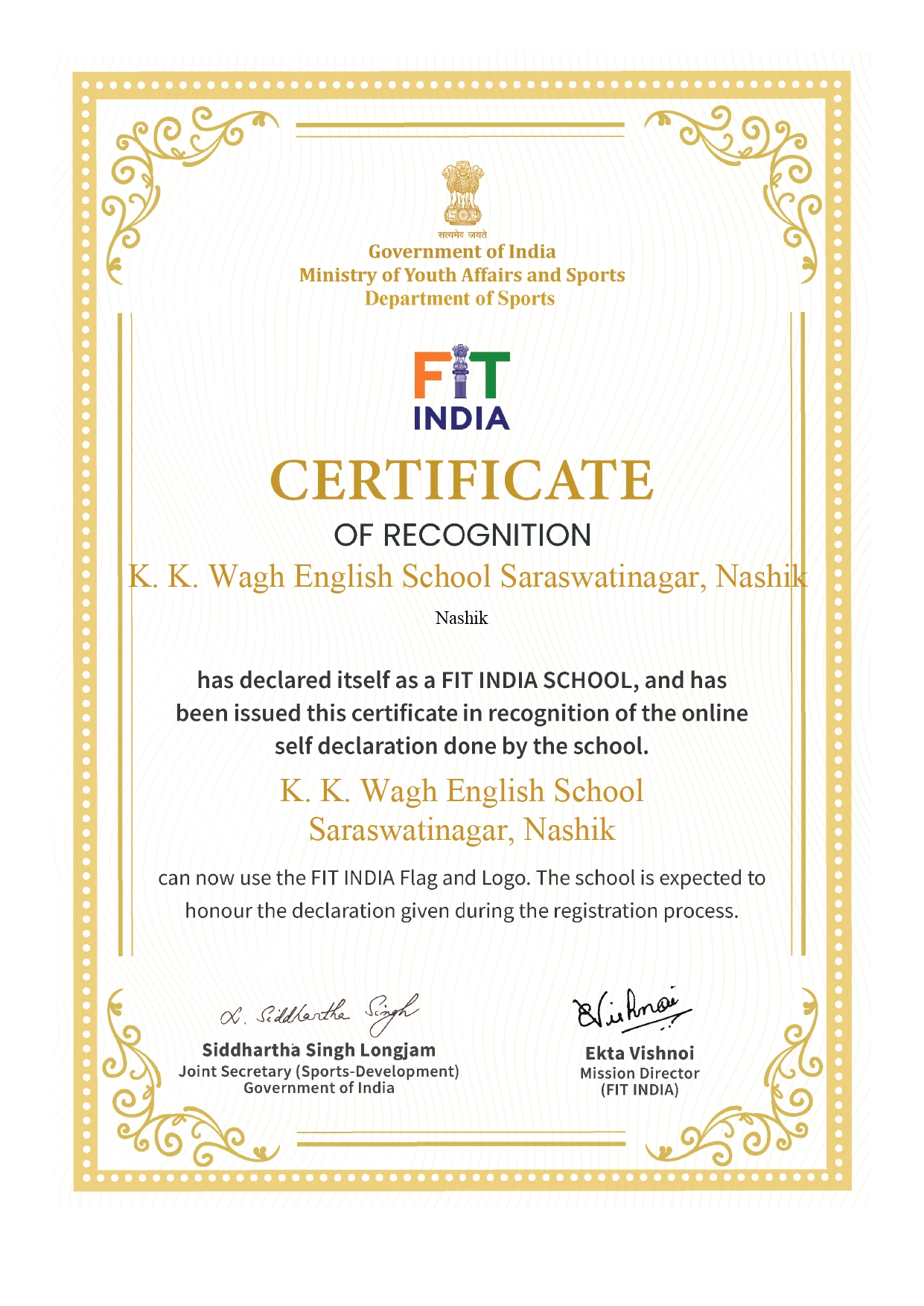 Fit India Award